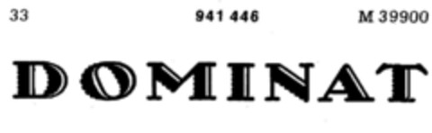 DOMINAT Logo (DPMA, 12/04/1974)