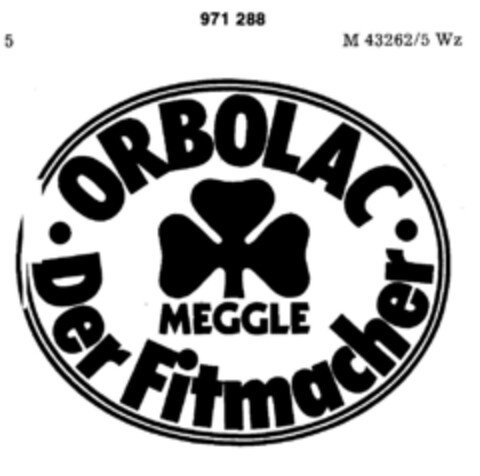 ORBOLAC Der Fitmacher Logo (DPMA, 06/10/1977)