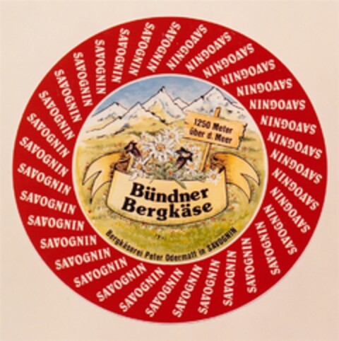 Bündner Bergkäse Logo (DPMA, 06.12.1989)