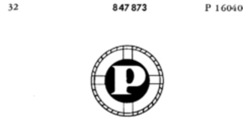 P Logo (DPMA, 18.11.1966)