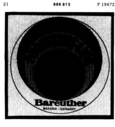 resistant-line Bareuther BAVARIA-GERMANY Logo (DPMA, 26.01.1971)