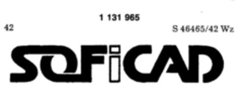 SOFICAD Logo (DPMA, 30.03.1988)