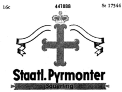Staatl. Pyrmonter Logo (DPMA, 07/30/1931)