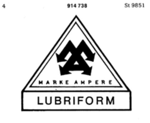 LUBRIFORM Logo (DPMA, 14.11.1972)