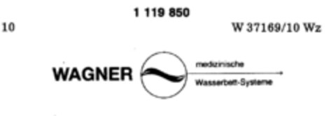 WAGNER medizinische Wasserbett-Systeme Logo (DPMA, 03.06.1987)