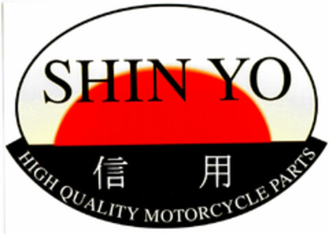 SHIN YO HIGH QUALITY MOTORCYCLE PARTS Logo (DPMA, 19.05.2000)