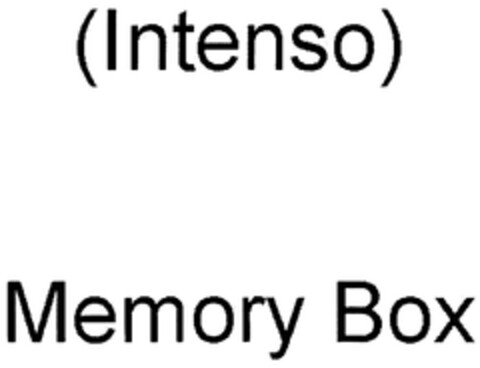 (Intenso) Memory Box Logo (DPMA, 26.07.2011)