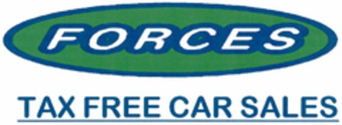 FORCES TAX FREE CAR SALES Logo (DPMA, 21.07.2003)