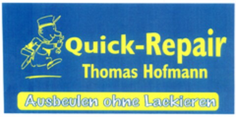 Quick-Repair Thomas Hofmann Ausbeulen ohne Lackieren Logo (DPMA, 07.04.2005)