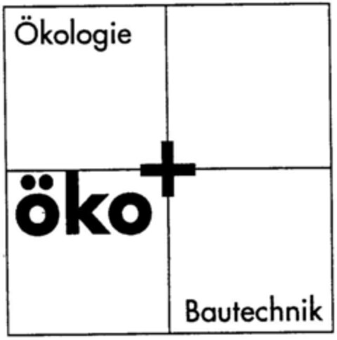 öko + Ökologie Bautechnik Logo (DPMA, 09/07/1995)