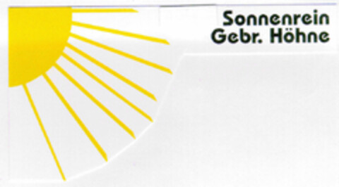 Sonnenrein Gebr. Höhne Logo (DPMA, 11/11/1997)