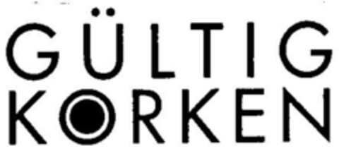 GÜLTIG KORKEN Logo (DPMA, 06/19/1999)