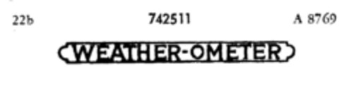 WEATHER-OMETER Logo (DPMA, 02.07.1959)