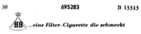 HB ...eine Filter-Cigarette die schmeckt Logo (DPMA, 01/07/1956)