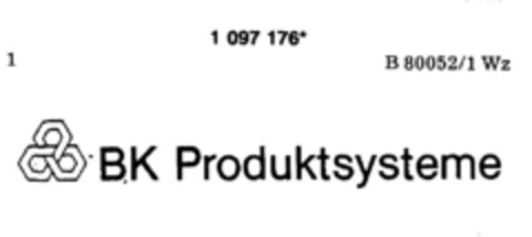 BK Produktsysteme Logo (DPMA, 08/29/1986)