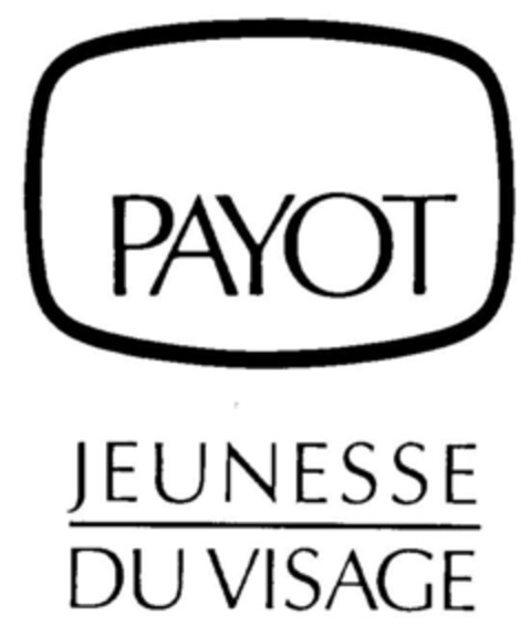 PAYOT JEUNESSE DU VISAGE Logo (DPMA, 02/15/1992)