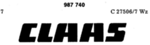 CLAAS Logo (DPMA, 21.10.1978)