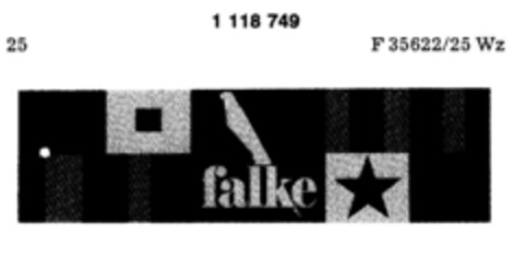 falke Logo (DPMA, 29.08.1987)