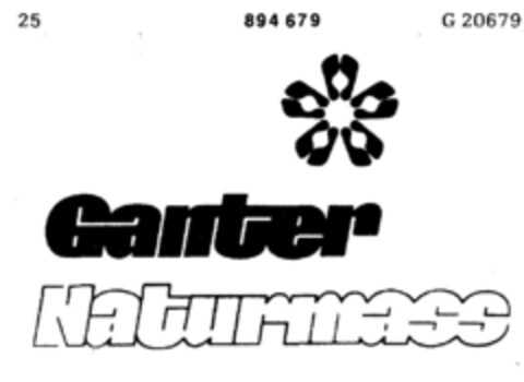 Ganter Naturmass Logo (DPMA, 09.06.1971)