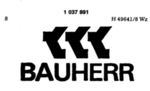 BAUHERR Logo (DPMA, 04.02.1982)