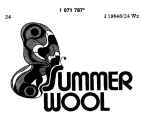 SUMMER WOOL Logo (DPMA, 22.11.1984)