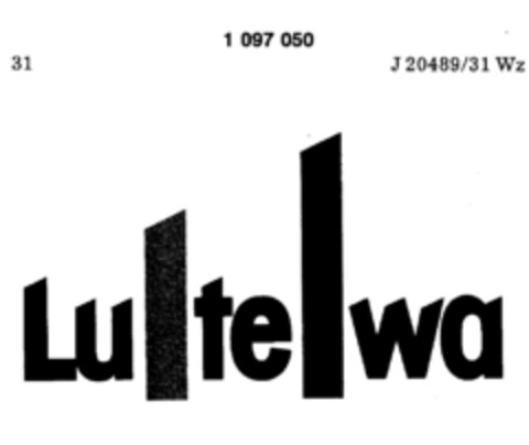 Lu te wa Logo (DPMA, 05.11.1985)