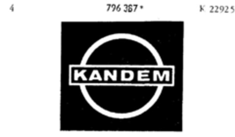 KANDEM Logo (DPMA, 15.05.1964)