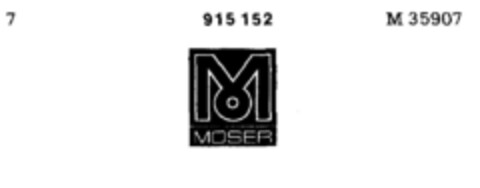 MOSER Logo (DPMA, 24.06.1972)