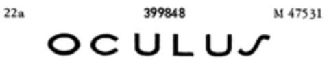 OCULUS Logo (DPMA, 27.11.1928)