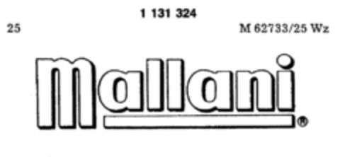 Mallani Logo (DPMA, 14.04.1988)