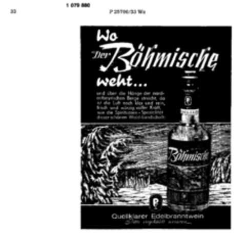 Wo Der Böhmische weht ... Logo (DPMA, 06.11.1978)