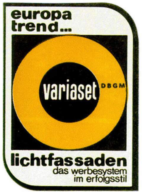 europa trend variaset lichtfassaden Logo (DPMA, 08/03/1971)