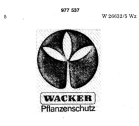 WACKER Pflanzenschutz Logo (DPMA, 10/27/1975)