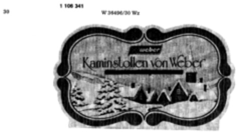 Kaminstollen von Weber Logo (DPMA, 09/11/1986)