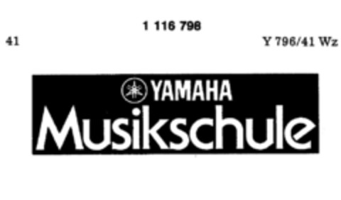 YAMAHA Musikschule Logo (DPMA, 09/27/1986)