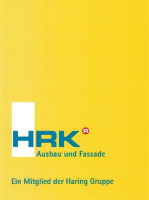 HRK Ausbau und Fassade Ein Mitglied der Haring Gruppe Logo (DPMA, 08.06.2012)