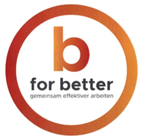 b for better gemeinsam effektiver arbeiten Logo (DPMA, 12/30/2016)