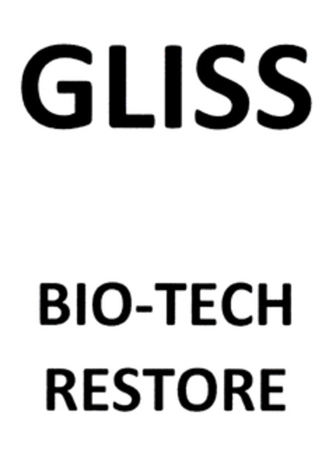 GLISS BIO-TECH RESTORE Logo (DPMA, 14.01.2019)