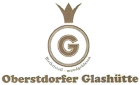 G Bleikristall - mundgeblasen Oberstdorfer Glashütte Logo (DPMA, 17.10.2022)