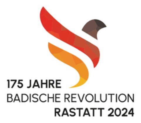 175 JAHRE BADISCHE REVOLUTION RASTATT 2024 Logo (DPMA, 12/21/2023)