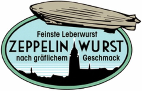Feinste Leberwurst ZEPPELIN WURST nach gräflichem Geschmack Logo (DPMA, 08/14/2003)