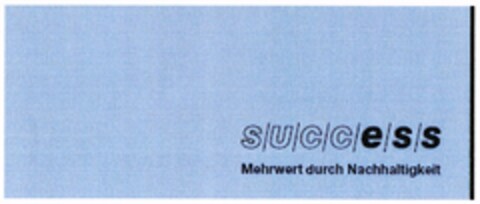 SUCCESS Mehrwert durch Nachhaltigkeit Logo (DPMA, 05.07.2007)