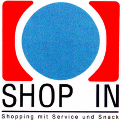 SHOP IN Shopping mit Service und Snack Logo (DPMA, 03/25/1997)