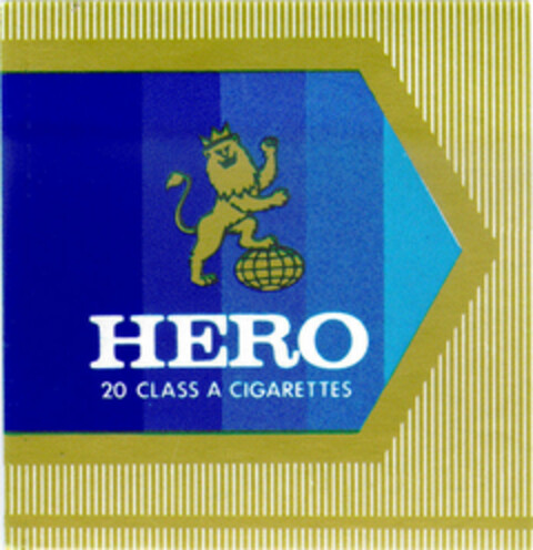 HERO 20 CLASS A CIGARETTES Logo (DPMA, 16.03.1998)