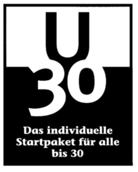U 30 Das individuelle Startpaket für alle bis 30 Logo (DPMA, 15.05.1998)
