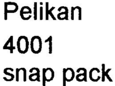 Pelikan 4001 snap pack Logo (DPMA, 16.12.1998)