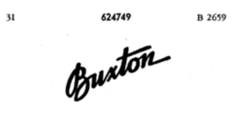 Buxton Logo (DPMA, 02.12.1950)