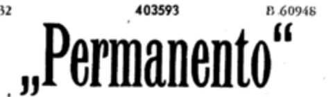 "Permanento" Logo (DPMA, 09.02.1929)