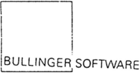 BULLINGER SOFTWARE Logo (DPMA, 10.04.1992)