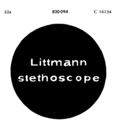 Littmann stethoscope Logo (DPMA, 01.06.1965)